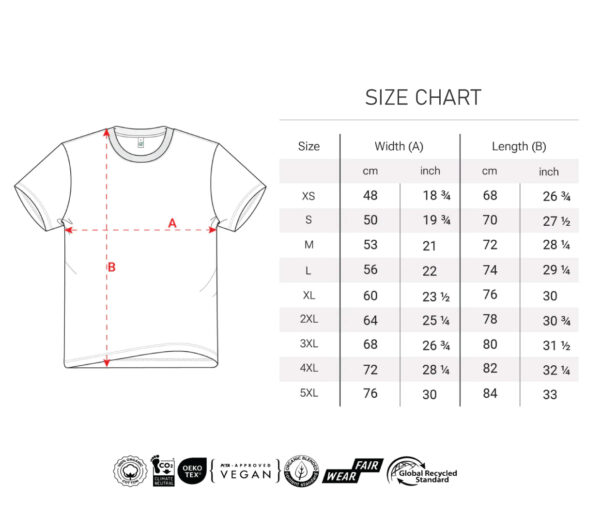 Size-Chart-organic cotton tee
