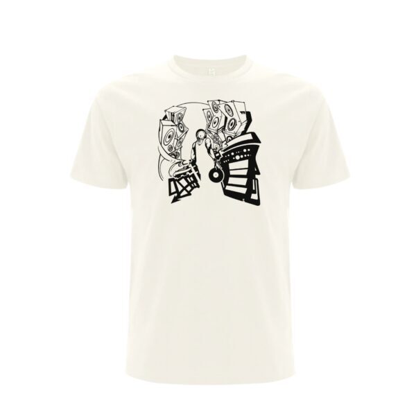 Dj culture tshirt music lover vinyl collector tees white organic streetwear