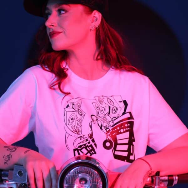 Dj culture tshirt music lover vinyl collector tees white organic streetwear